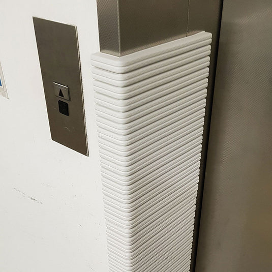 Angolare gomma antitrauma per montanti ascensore